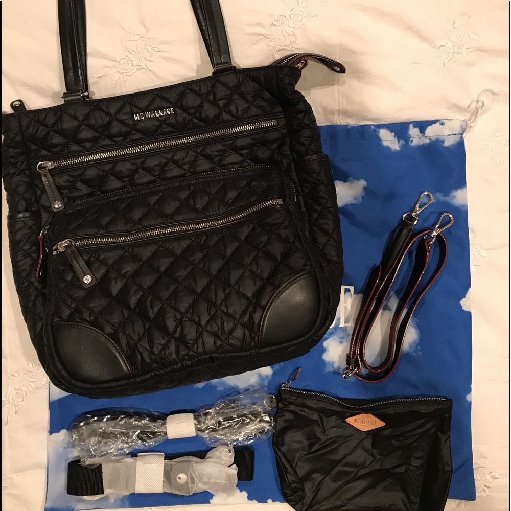 Like new MZ Wallace Black Oxford Crosby Tote